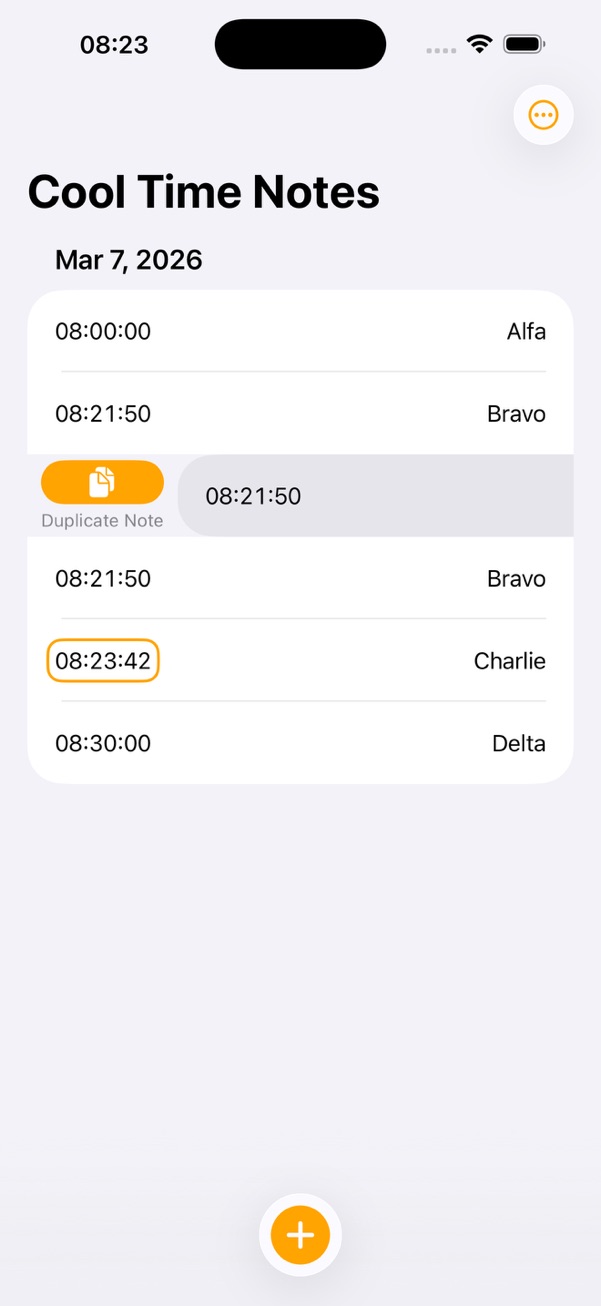 Chronolog screenshot